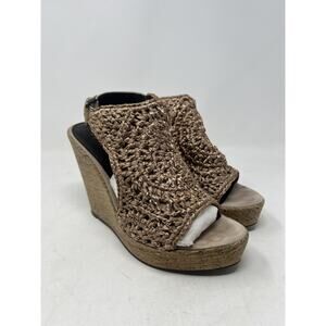 2000s‎ Elizabeth & James size 8.5B Indie Sleaze Olsen Twins Crochet Wedge